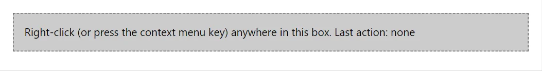 ContextMenu control in a RayCraft page