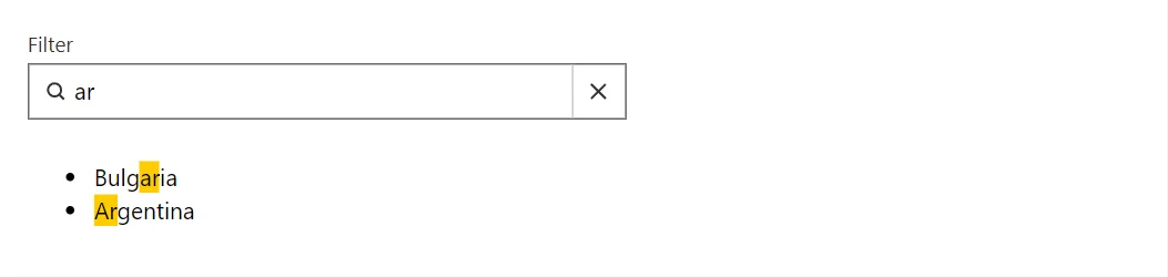 Highlighter control in a RayCraft page