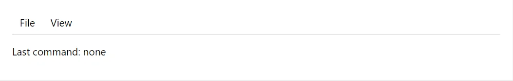 MenuBar control in a RayCraft page