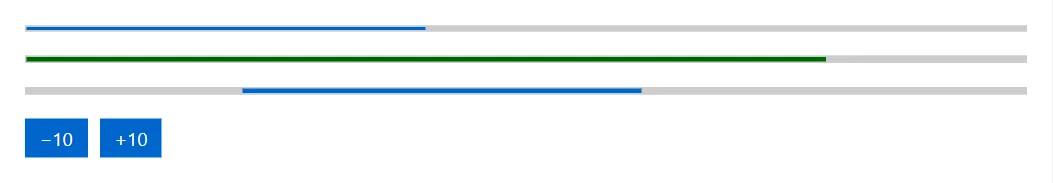 ProgressBar control in a RayCraft page