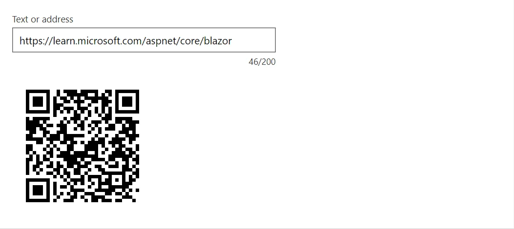 QrCode control in a RayCraft page