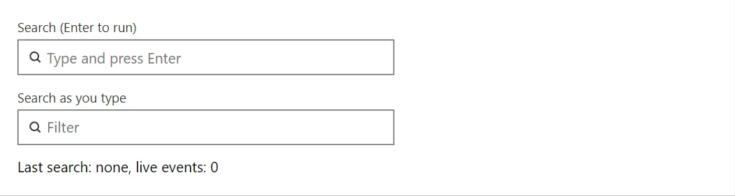 SearchBox control in a RayCraft page